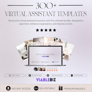 Virtual Assistant Bundle, VA Templates, Client Welcome Pack, Virtual Assistant, Canva Virtual Assistant Planners, Proposal, VA Website