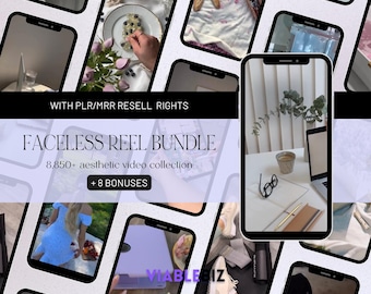 8850+ PLR/MRR Faceless Videos, Faceless Reels with Master Resell Rights and Private Label Rights, Faceless Shorts, Instagram Faceless Reels