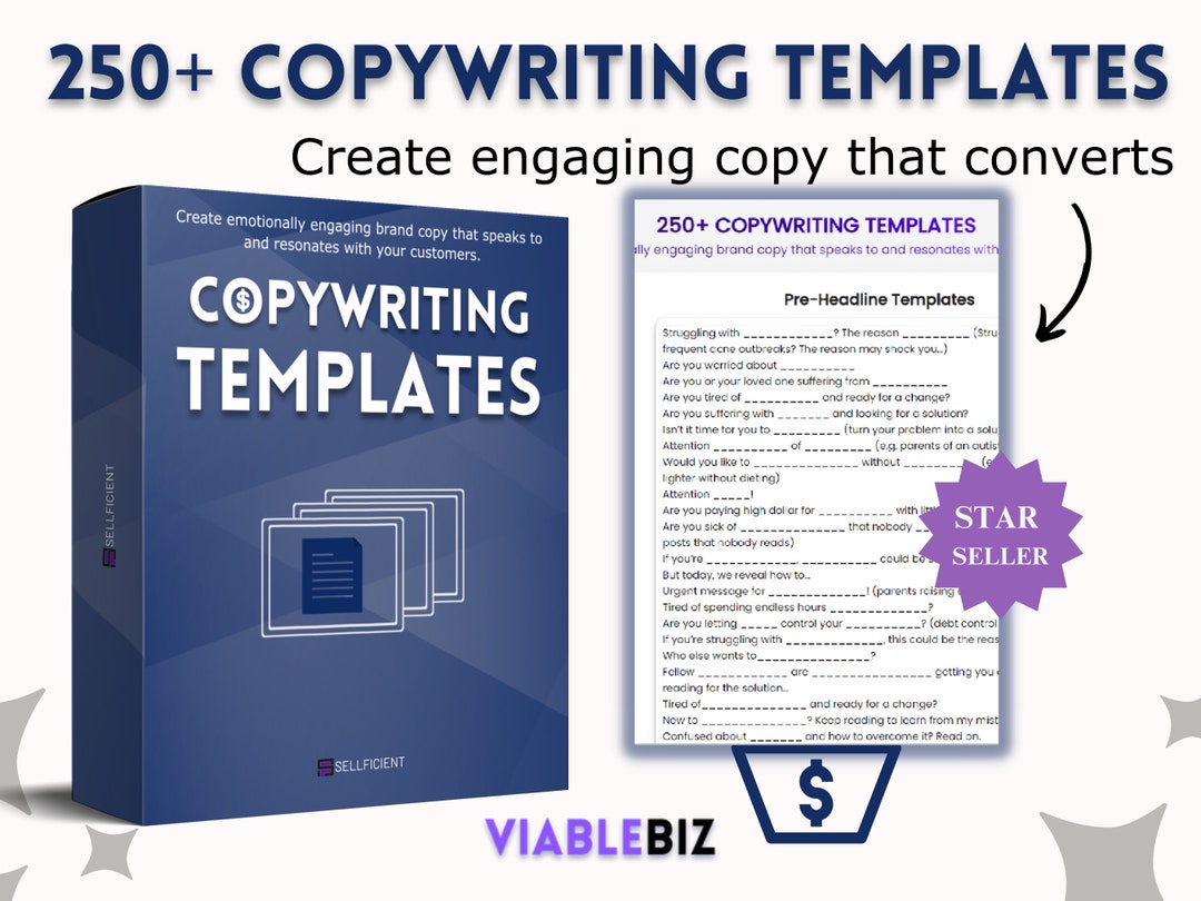 Bundle of Copywriting Templates, Copywriting Scripts, Done for You ...
