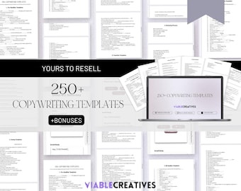 PLR/MRR Templates, PLR Digital Products, Done For You Products to Sell, Copywriting Guide, Email Template, Blog Template, Mockup Template