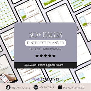Pinterest Planer, Social Media Content Planer, Pinterest Content Planer, Digitaler Promotion Planer, Pinterest Strategieplan, Verkaufen auf Etsy