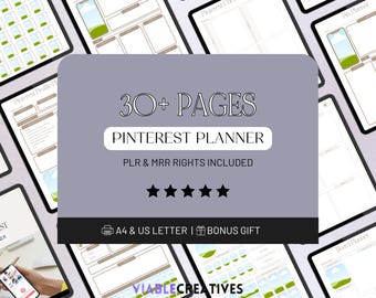 Pinterest Planner, Social Media Content Planner, Pinterest Content Planner, Digital Promotion Planner, Pinterest Strategy Plan, Sell on Etsy