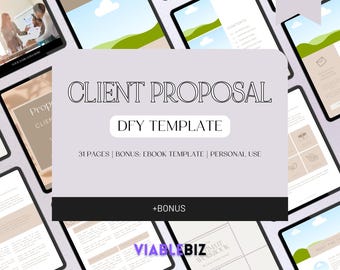 Client Proposal Template: Virtual Assistant Business (Canva Editable)