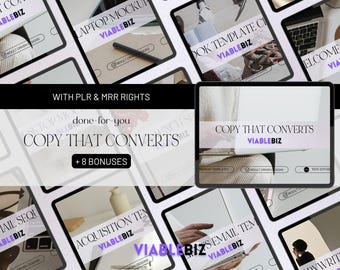 Copywriting Templates: Email Marketing, PLR/MRR Resell Rights (Digital Product)