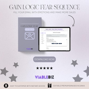 Gain-Logic-Fear Email Sequence, Email Scripts, Email Marketing, Email Sequence, Email Marketing Template, Email Templates, Email Swipe File
