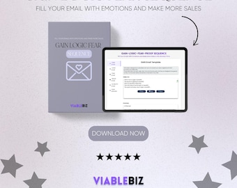 Gain-Logic-Fear Email Sequence, Email Scripts, Email Marketing, Email Sequence, Email Marketing Template, Email Templates, Email Swipe File
