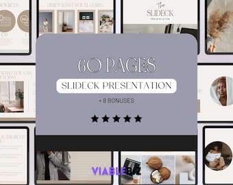 Course Slide Deck: 60+ Page Business Presentation Canva Template