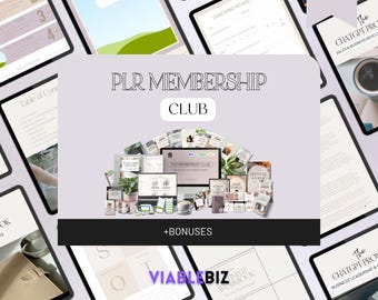 Canva Templates: PLR Membership Club, Editable Workbooks