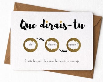 Gratta e vinci che annuncia la richiesta di un padrino