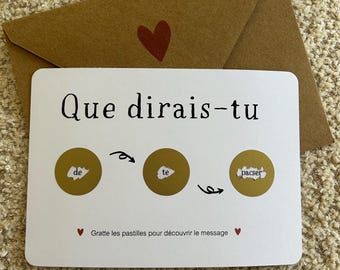 Solicitud de unión civil matrimonio rasca y gana tarjeta personalizada original anuncio de embarazo