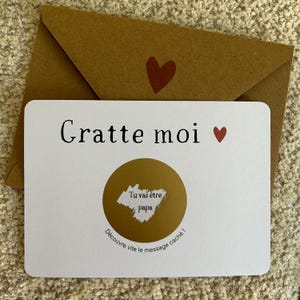 annonce grossesse grand parent carte à gratter personnalisé annonce grossesse personnalisable originale tata tonton papa grande soeur