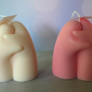 HUG CANDLE - 100% Soy Pillar Wax - Drip Candle - Adorable Drip Candle - Gift for Best Friend - holiday gift - Valentine's Day gift