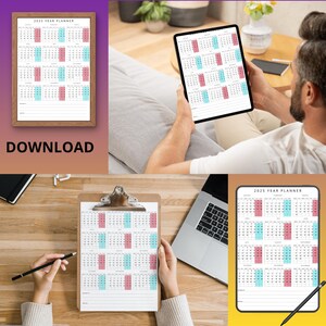 CALENDAR 2025, planner. notes, priority, A1, A2, A3, A4, A5