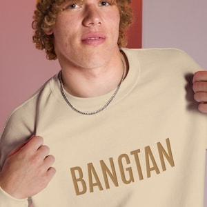 Embroidered Bangtan Sweatshirt: Subtle BTS Merch, Fan Gift