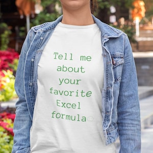 Excel Formula T-Shirt: Funny Gift for Accountant, CPA