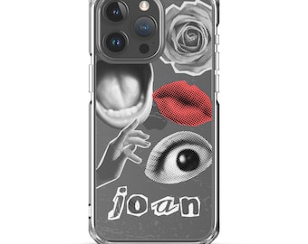 Funda personalizada para teléfono estilo grunge Y2K, collage de arte retro