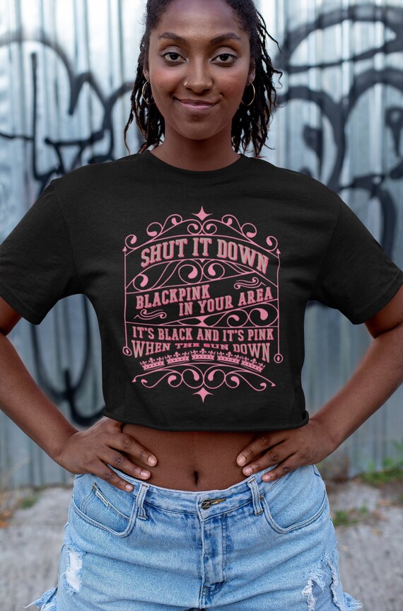 Blackpink Crop Top Shut Down Crop Top Born Pink Crop Top - Etsy