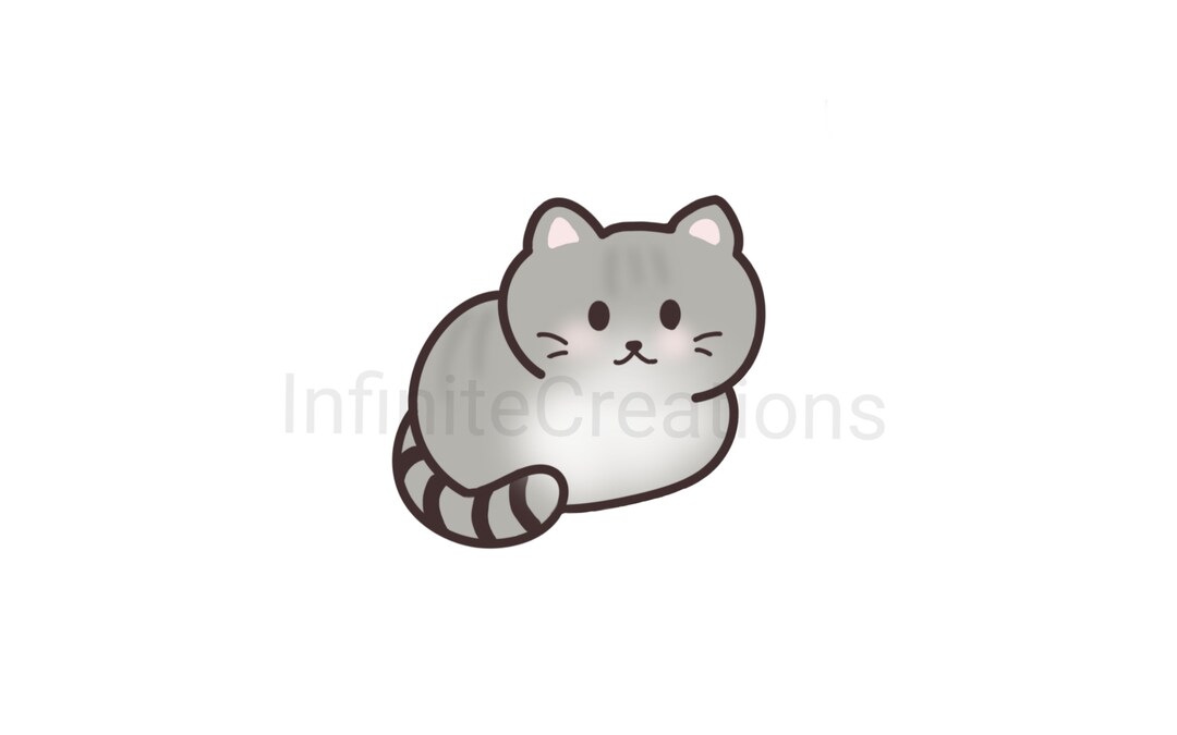 Printable Kawaii Cat Kitten Kitty Doodles, Cute Clipart, Kitty Icons ...