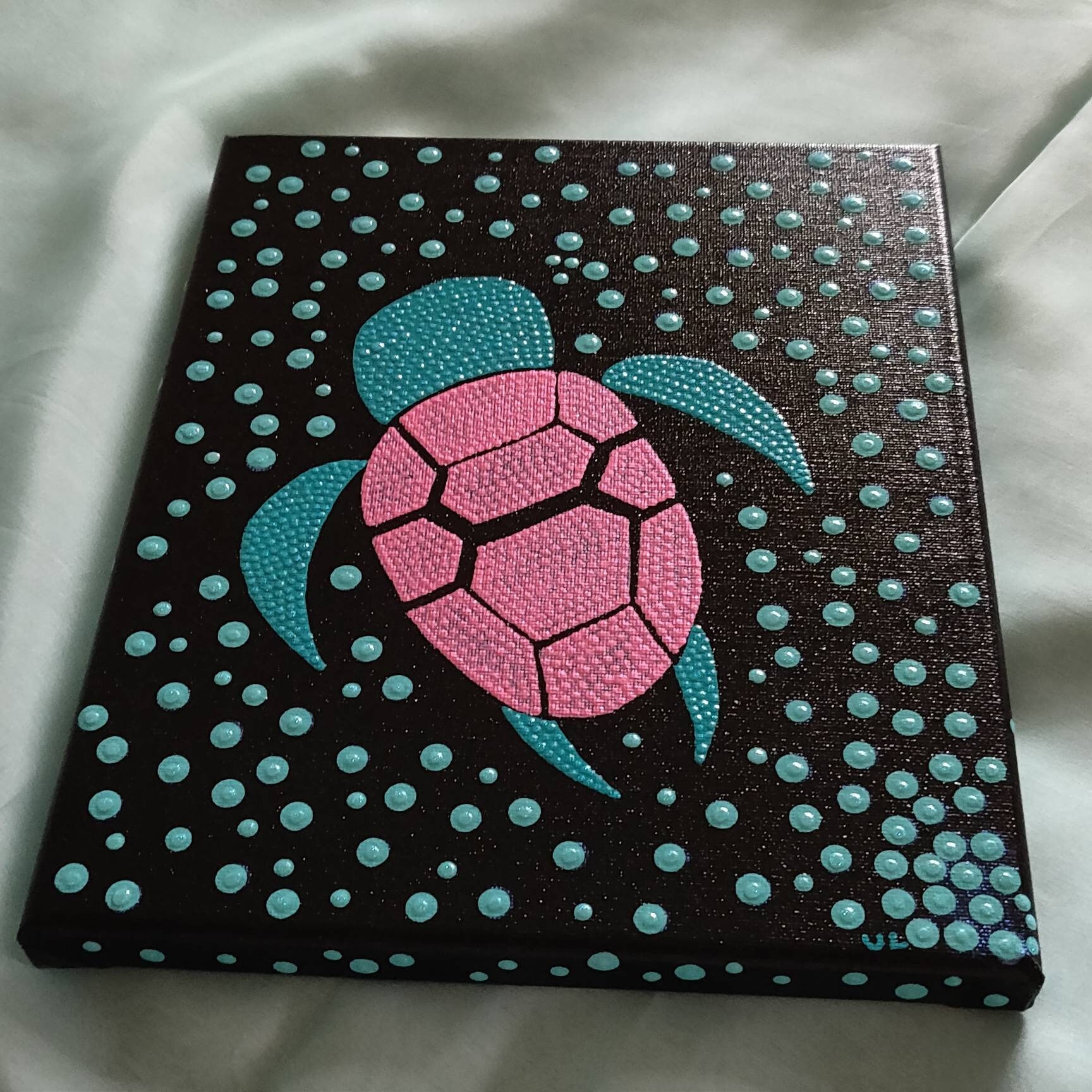 Turtle Dot Painting - Dots By Dana - Paintings & Prints, Animals