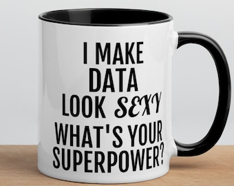 Data analyst gift, Data Scientist, Statistician, Analyst gifts, Funny Data mug, Secret Santa gift, Colleague gift, Data analyst gift ideas