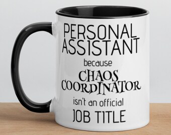 Cadeau d’assistant personnel, Idées de cadeaux pour LES, Tasse à café d’assistant personnel drôle, Tasse pa, Tasse EA, Cadeau pour assistant, Cadeaux d’assistant drôle