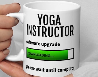 Cadeau professeur de yoga, cadeau yoga, idées cadeaux professeur de yoga, cadeau de remerciement, tasse professeur de yoga, tasse à café drôle de professeur de yoga, cadeaux yoga