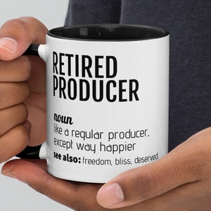 Retired Producer Definition Coffee Mug, Producer Retirement Gift, Funny Producer Gift, Retiring Producer Gift, Retirement Gift For Men Women