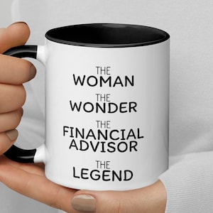 Financial Advisor Gift, Woman Wonder Financial Advisor Coffee Mug, Financial Advisor Thank You Promotion Birthday New Job Secret Santa Gift