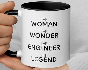 Woman Wonder Engineer Coffee Mug, Engineer Gift For Women, New Engineer, Funny Engineer Birthday Thank You New Job Promotion Graduation Gift