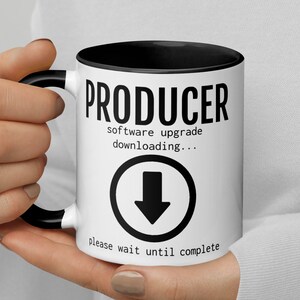 Producer Software Upgrade Downloading Coffee Mug, Funny Producer Gift, Producer Thank You Graduation Promotion Gift, New Producer Gift