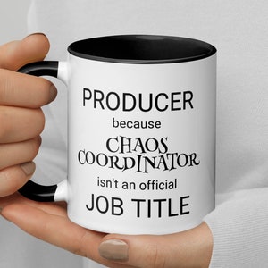 Producer Chaos Coordinator Coffee Mug, Funny Producer Gift, Gift For Producer, New Producer Thank You Promotion Secret Santa Leaving Gift