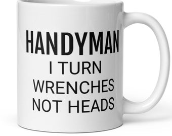 Handyman Gift, Funny Handyman Coffee Mug, Handyman Gift For Men Coworker, Handyman Birthday Thank You Secret Santa Appreciation Gift