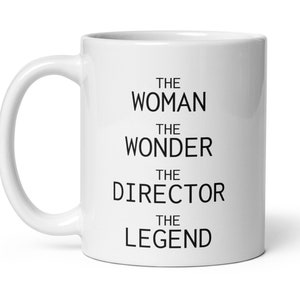 Director Gift For Women, Woman Wonder Director Coffee Mug,  Funny Director Thank You New Job Promotion Secret Santa Leaving Birthday Gift