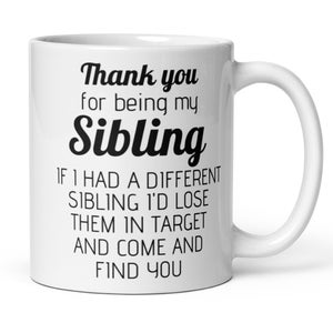 Nonbinary gift, Sibling gift, Gift for Non binary Sibling, Sibling gift for Non binary Brother Sister, Sibling mug, Funny Sibling gift ideas
