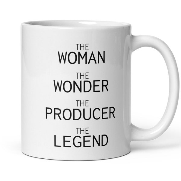 Gift For Producer, Woman Wonder Producer Coffee Mug, Producer Leaving Thank You New Job Promotion Secret Santa Gift, Producer Gift For Women