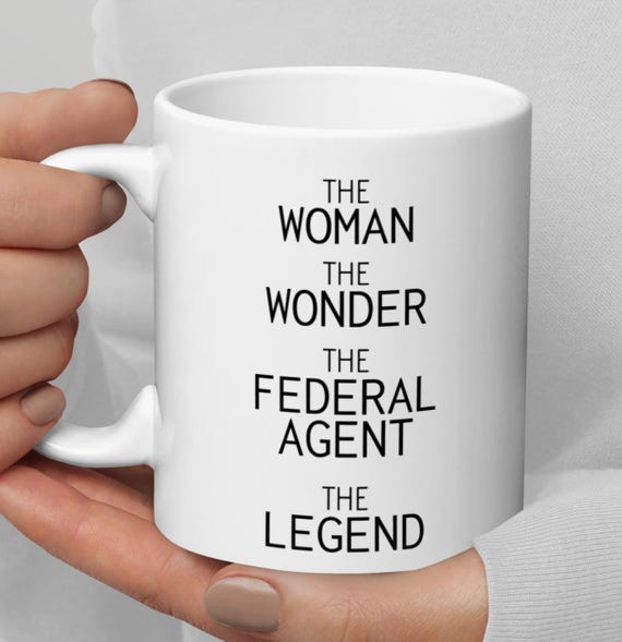 Woman Wonder Federal Agent Coffee Mug, Federal Agent Thank You New Job  Promotion Birthday Secret Santa Gift, Federal Agent Gift For Women