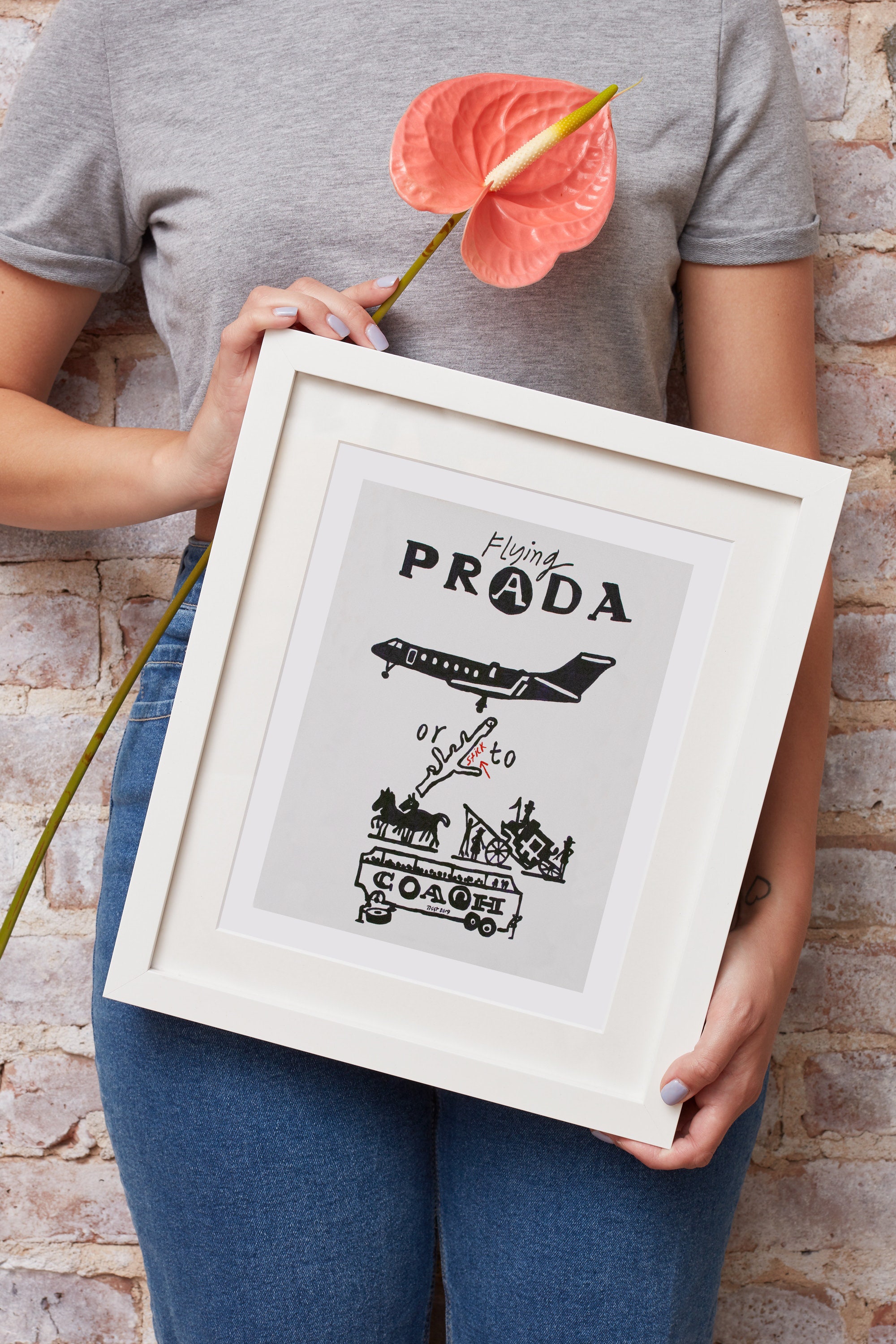 Flying Prada or Stick to Coach Giclee Print Art Print - Etsy