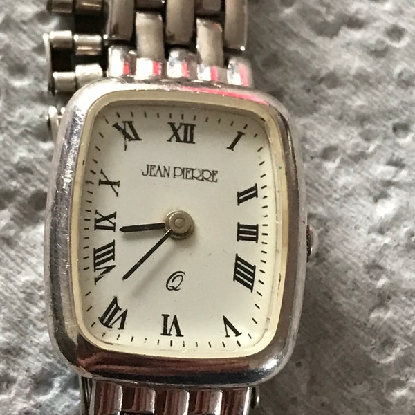 vintage Solid Silver JEAN PIERRE ladies wrist watch