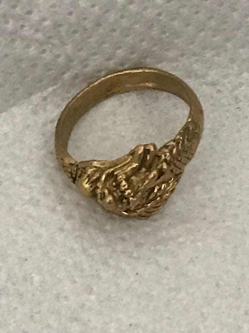 Vintage Detector Dig Find Gold Metal Serpent Ring Etsy UK