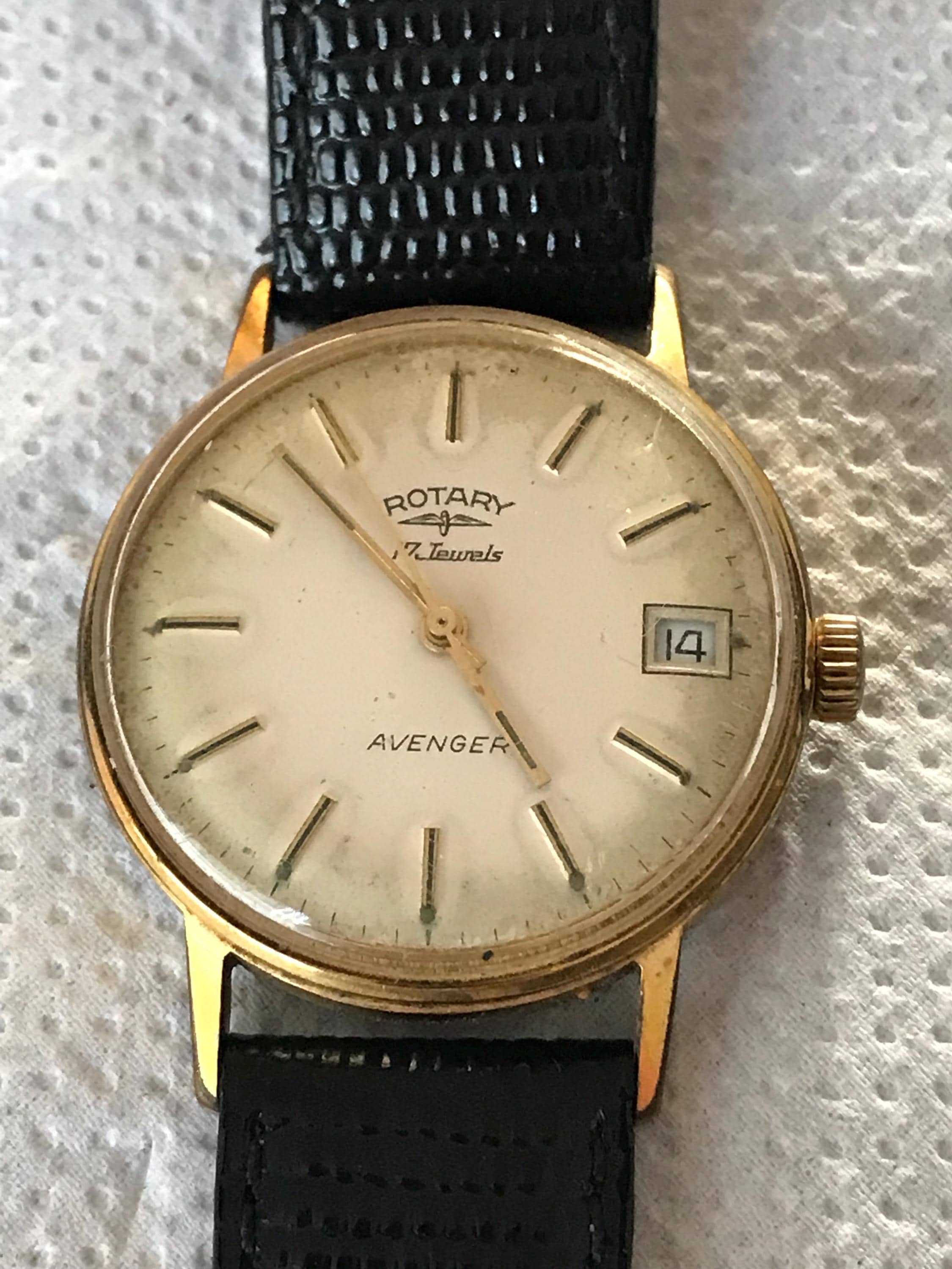 HAU Vintage ROTARY AVENGER Handaufzug Armbanduhr Etsy