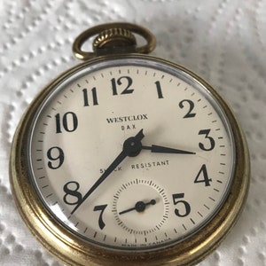 Westclox dax sales pocket watch value