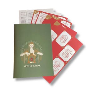 Set de 8 Petits modèles de tirage Tarot Oracles Pochoirs de tirage