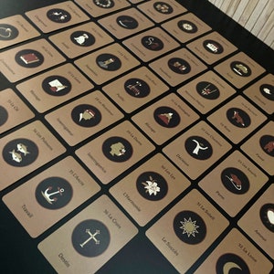 Mazzo Lenormand 36 Carte per la Divinazione Arti delle Carte
