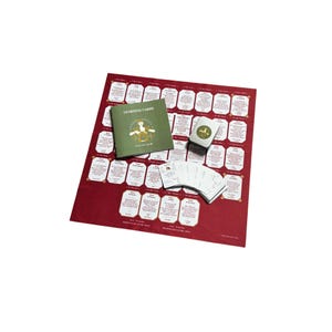Lenormand Set de cartes d'apprentissage pour débutants 8x4+4 facile Apprendre à tirer les cartes Deck et gabarit de tirage comme tissu