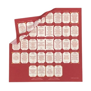 Lenormand Template Sheet cloth 4 x 8 + 4 Reading Mat