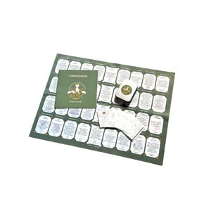 Lenormand Set de cartes d'apprentissage pour débutants 9x4 Français facile Apprendre à tirer les cartes et gabarit de tirage tissu
