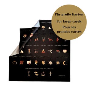 Lenormand reading cloth for large cards 8x4+4 Large board Black