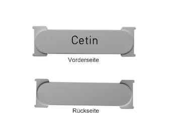 Renz Shield RSH 97-90227 Aluminium of rvs naamplaatje-72×21 mm met of zonder gravure -Voor brievenbus of bel-HT*Renz