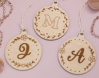 Personalized initials Christmas ball / Christmas ornament / Baby Christmas ornament