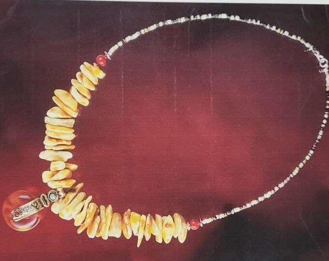 23 inch long, Top grade amber stones,  1 7/8" Clear amber pendant sterling silver stirrup bail with turquoise / red coral cabochons